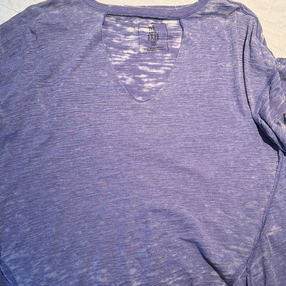 We The Free Lavender Long Sleeve Top